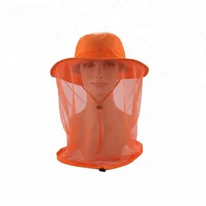 工厂批发农民夏季防蚊网帽子 360 保护UPF 50 + 水桶帽