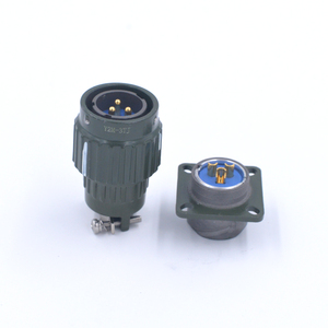 Y2M-3ZK Y2M-3TJ ขั้วต่อกันน้ำสำหรับการบินแบบ 3 ขา สีดำ - Product Image 2