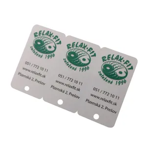 بطاقة بلاستيكية المفاتيح البلاستيكية keytag مع عضوية البطاقة البلاستيكية