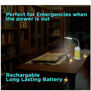Mini lampe de lecture LED multifonctionnelle, avec batterie AA * 3, pliable, 2 Modes, veilleuse de bureau avec Port de chargement USB - Product Image 3