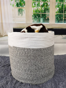 Prodotti KUYUE cestino in corda di cotone per <span class=keywords><strong>bambini</strong></span> libri giocattolo e cesto portabiancheria - Product Image 6