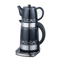 Théière turque en porcelaine électrique avec appareils ménagers théière Samovar en verre électrique