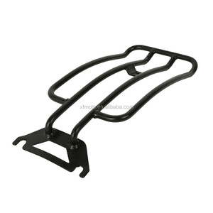 TCMT Chrome/Noir Siège Solo <span class=keywords><strong>Porte</strong></span>-Bagages PourHarley-Davidson 1997-2022 FLHTC Road King Touring XF2906A15 - Product Image 1