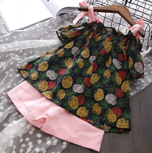2018 D'été Enfants Fille Vêtements Haute Qualité Fille Tenues Ananas Slip Enfants Fille Ensembles - Product Image 2