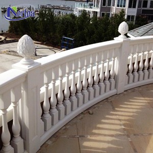 Giá Tốt Nhất Tinh Xảo Cửa Trước Sử Dụng Đá Balustrade Trắng Đá Cẩm Thạch Cầu Thang Lan Can Thiết Kế Cho Căn Hộ Nhà - Product Image 6