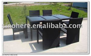 AY1217 <span class=keywords><strong>rattan</strong></span> <span class=keywords><strong>juego</strong></span> de comedor muebles del <span class=keywords><strong>patio</strong></span> - Product Image 1
