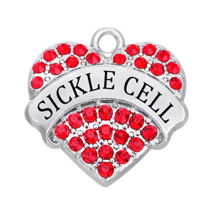 Pendentifs en cristal et lettre personnalisable, pièces, pendentifs, simples, en forme de cœur, pour bricolage, accessoires de bijouterie, vente en gros - Product Image 1