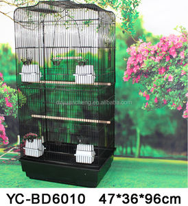 Satılık yetiştiriciliği için büyük el yapımı kuş  tel örgü kafes metal papağan kafes pet ucuz kafes - Product Image 3