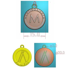 Design made runde form gold silber logo custom metall charme anhänger hängen schmuck tags für Armband
