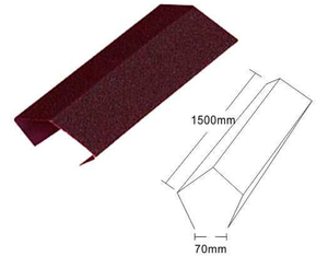 Tuiles de toiture en métal revêtues de pierre Relitop, 2 m de long, accessoires, gouttière de toit, égouttoir, angle de toit, tuiles de crête circulaires - Product Image 4