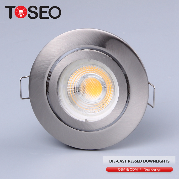 83mm Recessed LED Downlights Fittings Adjustable Die Cast Aluminum Material