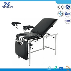 YXZ-Q3 klinik tıbbi jinekolojik sandalye ayarlanabilir çelik tıbbi taşınabilir jinekoloji muayene masa sandalye - Product Image 2