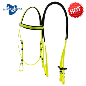 Rênes de bride de course de chevaux équestres équipement divers Styles équipement d'équitation Western bébé bleu PVC Nylon matériel crochet Type licou - Product Image 2