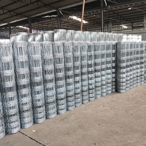 Valla de nudo fijo de alambre de vaca tejida Junta de bisagra galvanizada Nudo fijo Valla de campo de cabra portátil galvanizada Valla de cerdo de 8 pies y 6 pies - Product Image 5