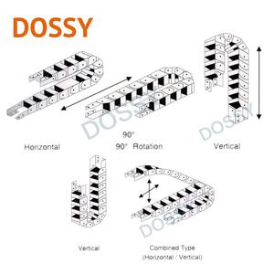 Protector de Cadena para Cables de Motor DOSSY, para Portacables PA66 Serie 10, Plástico sin Aberturas 10x10mm - Product Image 6