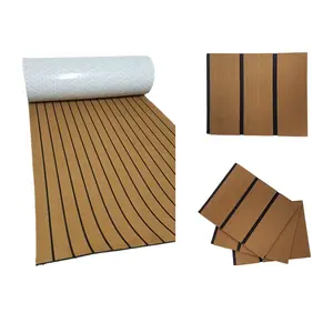 Tapis de sol en mousse EVA pour yacht, 1 pièce, antidérapant, naturel, feuille de plancher en teck durable, anti-uv, pour décoration de bateau, bricolage