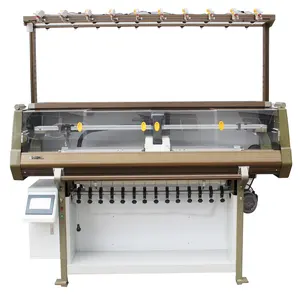 Flat Collar Knitting Machine to make sleeve and cuffs