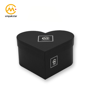 Custom Made Luxury Rigid <strong>Heart</strong> <strong>Shaped</strong> Fresh Rose Flower Bouquet Gift Packaging <strong>Box</strong> with logo - Product Image 2