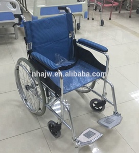 <span class=keywords><strong>Fauteuil</strong></span> <span class=keywords><strong>roulant</strong></span> <span class=keywords><strong>allongé</strong></span> avec frein à main et dossier pliable en aluminium AJ-106 pour handicapés - Product Image 5