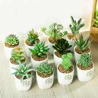 Petites plantes artificielles en pot, 20 pièces, fausses plantes