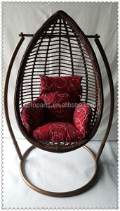 Modern Outdoor Rattan Hanging <strong>Chair</strong> with Metal Stand | Indoor/Outdoor Swing <strong>Chair</strong> - Product Image 4