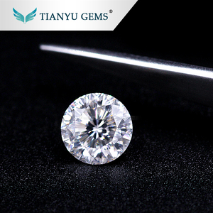 Gros perdre moissanite steine diamant fourrure con blanc pour toujours rond brillant coupe 4.5mm moissanite testeur - Product Image 6