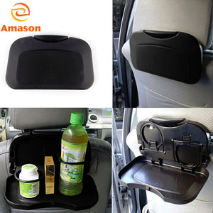 Asiento trasero para coche, bandeja plegable para comida y bebida, soporte para bebidas, asiento trasero para coche, escritorio - Product Image 4