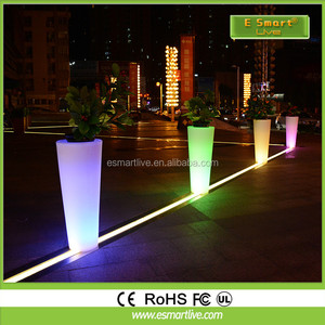 Alibaba gros maison/<span class=keywords><strong>jardin</strong></span>/partie/décoration de mariage étanches haute tech fleur vase/led pot de fleur - Product Image 1
