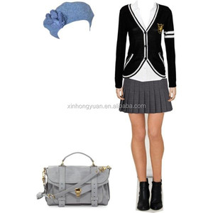Set completo uniforme da <span class=keywords><strong>insegnante</strong></span> di scuola con Blazer, camicia, pantaloni e gonna - Product Image 3