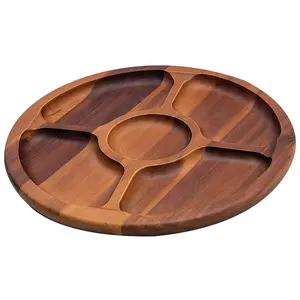 Wholesale Acacia Wood Chip and Dip Serving Dish - Serving Tray