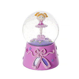 Ánh Sáng Và Âm Nhạc Quả Cầu Tuyết Âm Nhạc Âm Nhạc Hộp Màu Hồng Nữ Diễn Viên Ballet Trẻ Em Quà Tặng Cho Bé Gái - Product Image 3