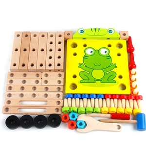 Educational Wooden <strong>Toy</strong> Kids Chairs Multi-function Disassembly <strong>Tool</strong> Nut Wire Assembly Wood <strong>Toy</strong> <strong>Tool</strong> <strong>Set</strong> - Product Image 4