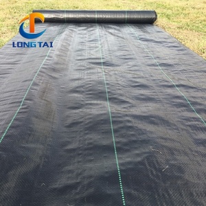 Tela <span class=keywords><strong>de</strong></span> paisaje <span class=keywords><strong>de</strong></span> alta resistencia, cubierta <span class=keywords><strong>de</strong></span> suelo <span class=keywords><strong>de</strong></span> invernadero, PP, barrera <span class=keywords><strong>de</strong></span> plástico para malas hierbas, tela <span class=keywords><strong>de</strong></span> paisaje, estera <span class=keywords><strong>de</strong></span> malas hierbas negra con línea - Product Image 6