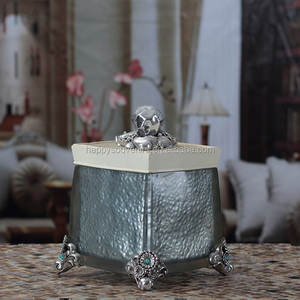 Hermosa Casa Cuadrada Joyero con Guepardo Tapa - Product Image 4