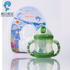 Nuevos cabritos de la llegada taza, muestra libre al por mayor del bebé taza de entrenamiento con dos manijas - Product Image 6