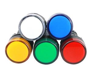 Đèn Báo Nguồn LED AD16-22DS 12V 24V 220V 380V 22DS Đèn Tín Hiệu Đỏ Xanh Vàng Xanh Trắng - Product Image 2