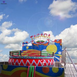 Rimorchio montato parco di divertimenti rides giochi di famiglia pieghevole della discoteca tagada per la vendita - Product Image 6