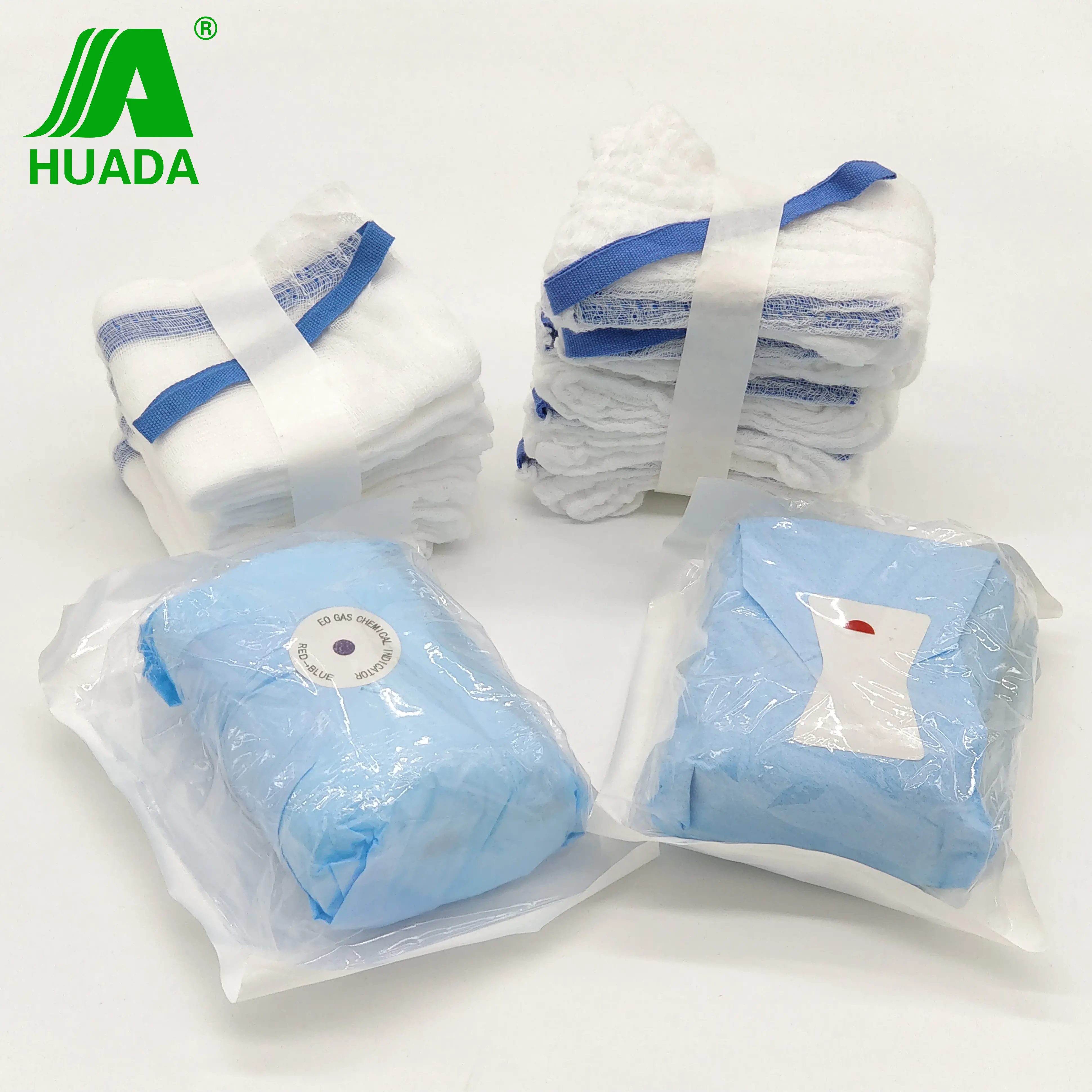 45x45cm gaze medical non-washed lap sponges 8 ply medical consumables abdominal gauze pad