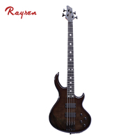 BO4-S4L 4-String Steel Bass Guitar with Walnut Body Matte Paint Finish 864mm Scale Length-For Students & Beginners
