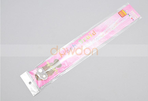 35cm LED LightUp Optic Fiber Hair <strong>Extension</strong> with Barrette Party Light Set - Product Image 6