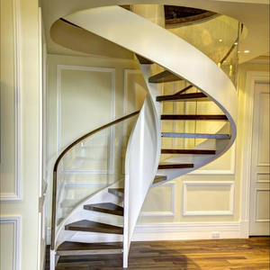 <span class=keywords><strong>Lowes</strong></span> escadas antiderrapantes, escadas espirais de madeira do piso com raio de vidro