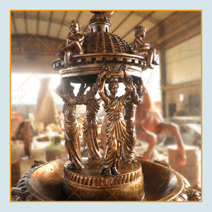 Su misura giardino esterno greco classico giardino decorato grande scultura fontana di bronzo signora - Product Image 5