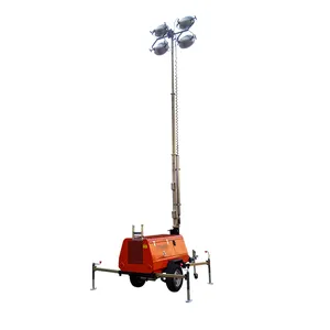 Storike 4TN4000 Trailer Mobiele Licht Toren Met 360 Graden Rotatie Mast