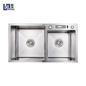 Blanc Premium 304 <span class=keywords><strong>Lavabo</strong></span> À Main En Acier inoxydable <span class=keywords><strong>Cuisine</strong></span> Chine Avec Accessoires - Product Image 1
