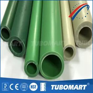 Tubomart PPR Factory High Temperature Resistance White Gray Green Polypropylene Pipes Ppr Pipes Manufacturer