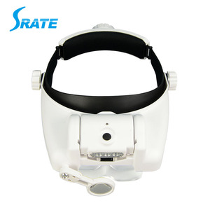Lupa de diadema LED con 5 lentes iluminadas, lupa de cabeza para casco, <span class=keywords><strong>lupas</strong></span> dentales quirúrgicas - Product Image 6