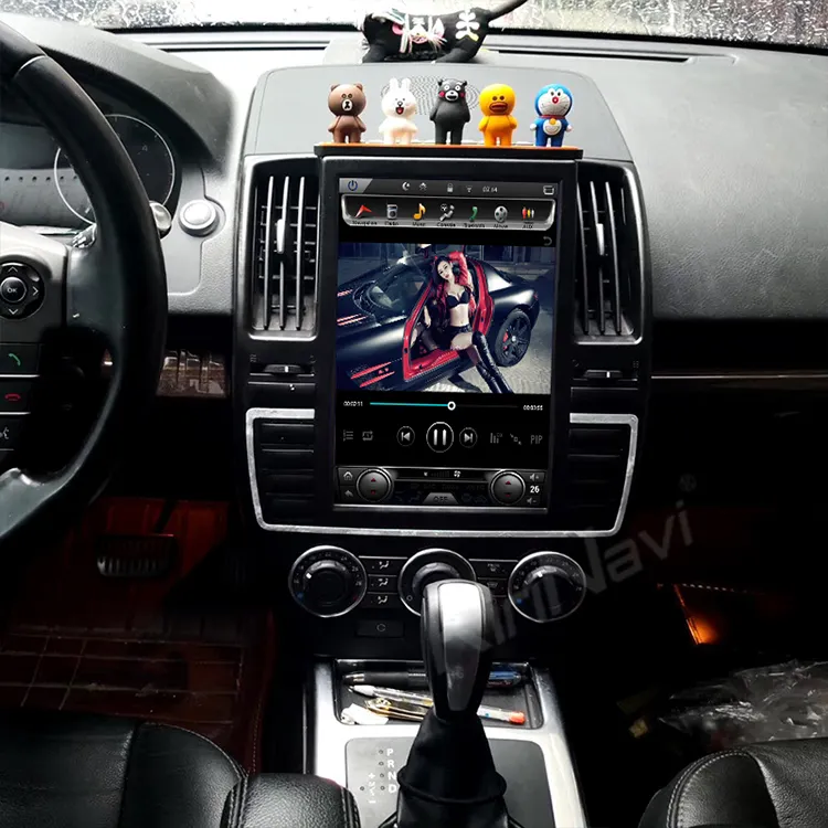 Kirinavi Tesla Tarzı Dikey 13.6 "Ekran android 9 Araba Video Land Rover Ücretsiz <span class=keywords><strong>Lander</strong></span> 2 Araba DVD OYNATICI Navigasyon 2007-2015
