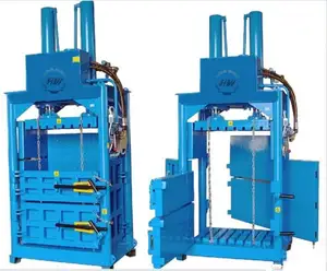 Electric vertical hydraulic cotton baler textile cloth recycling bailing machine