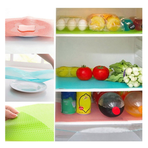 <span class=keywords><strong>Can</strong></span> Be Cut Table Mat Cabinet Mat Antifouling Refrigerator Mat 4 Pieces - Product Image 3