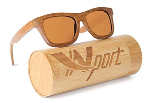 Gafas de Sol de bambú unisex personalizadas 2021 con lentes polarizadas de madera y metal Logotipo personalizado de etiqueta privada de China - Product Image 2